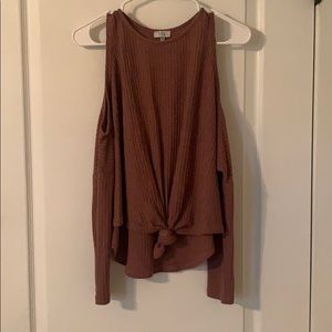 Mauve waffle top